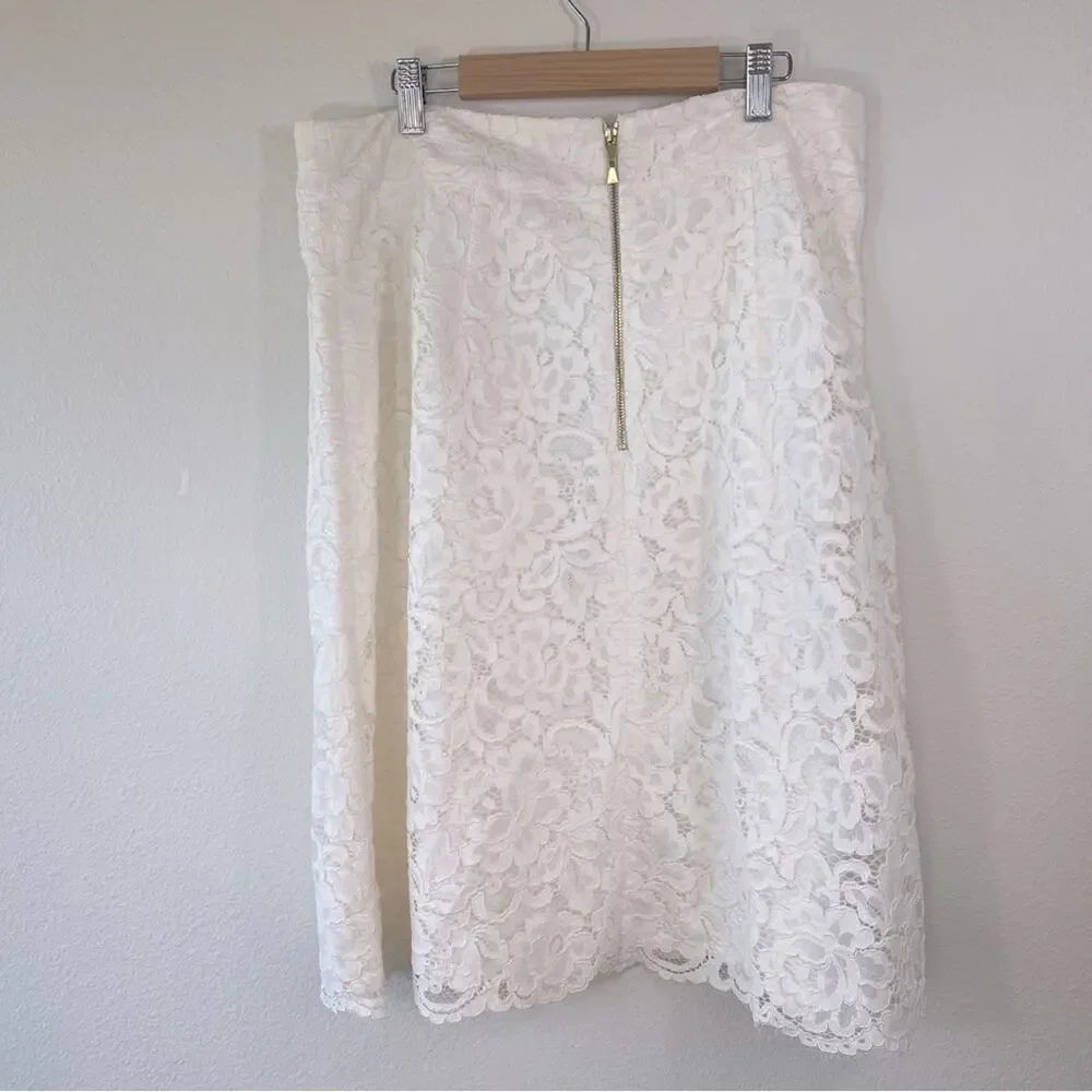 NWT KATE SPADE Blaze A Trail Lace A-Line Skirt